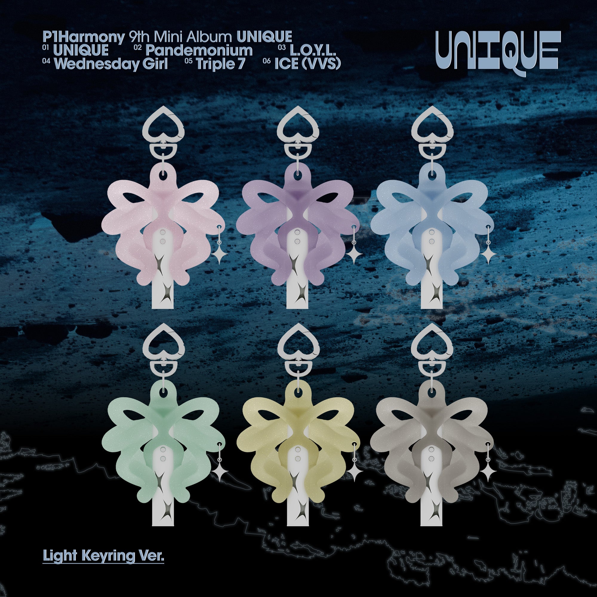 P1HARMONY UNIQUE ライトキーリング ジウン UNIQUE (Light Keyring) – P1Harmony