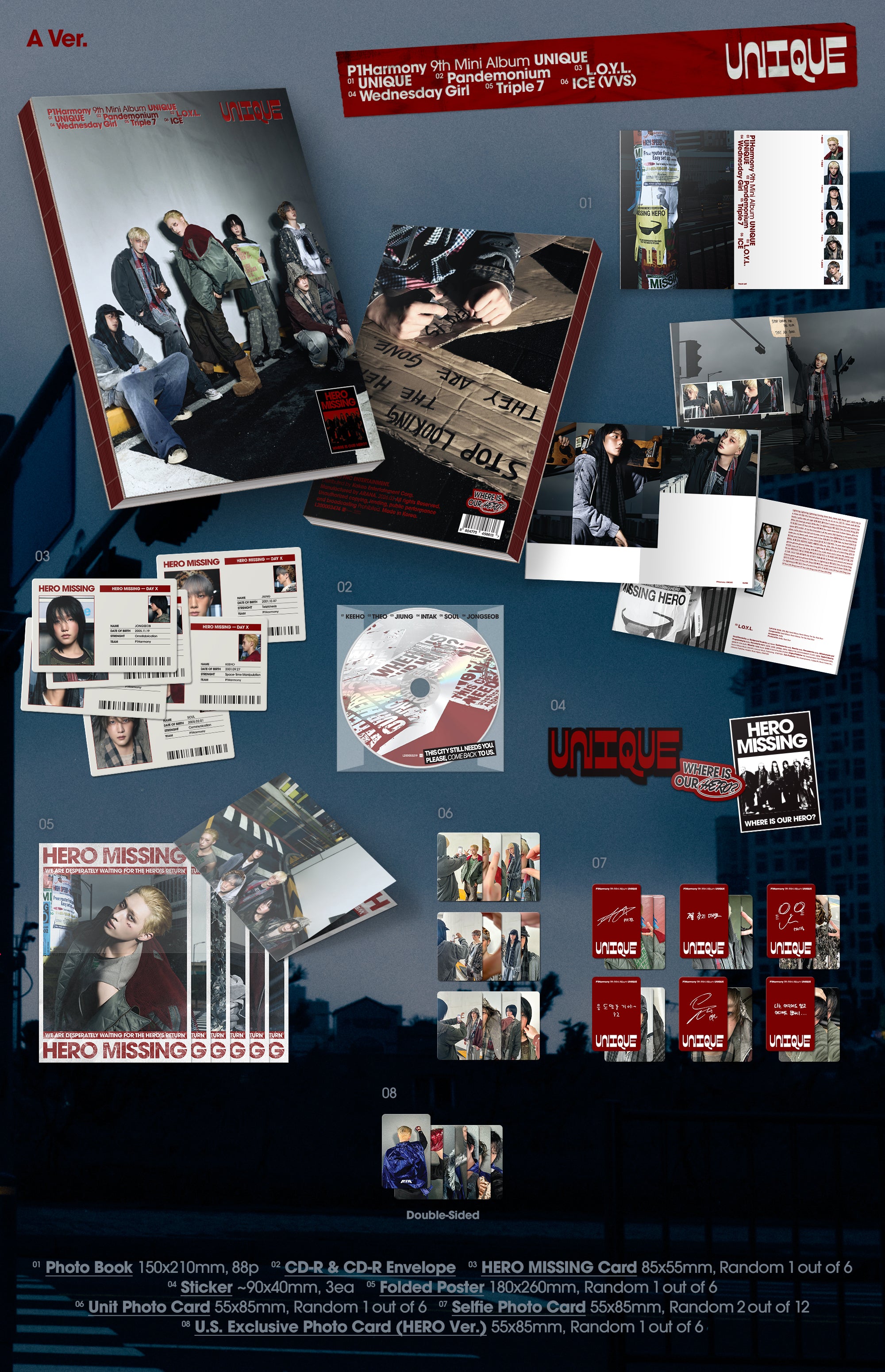P1Harmony UNIQUE Signed Album | Artist Official Store + Photocard